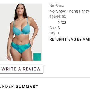 Women VS no show thong size small